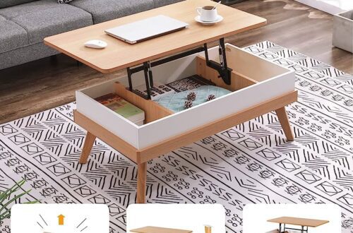 nordic coffee table in centre of living room