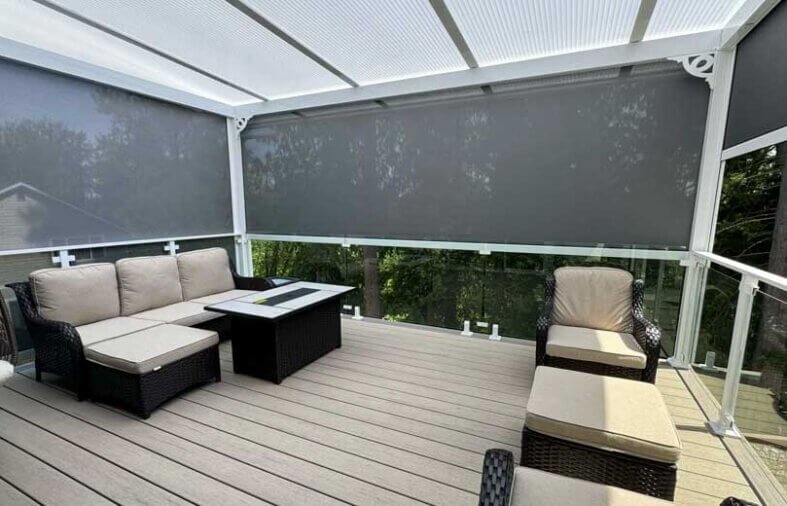 Shade Your Naperville Deck with Motorized Solar Shades