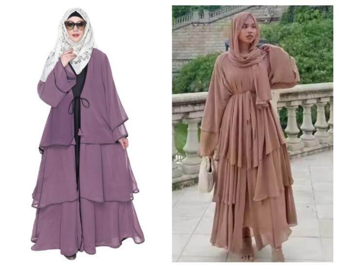 Abayas with Ruffles and Layered Designs