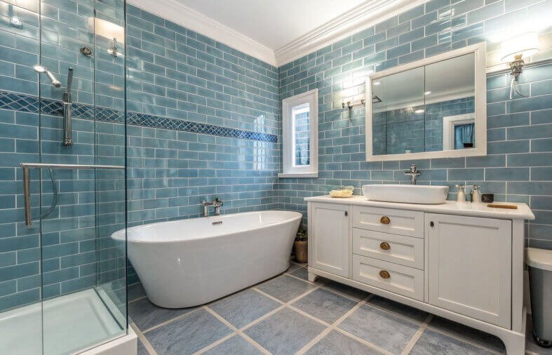 Reinvent Your Space and Relax with Blue Tiles